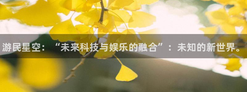 欧博娱乐平台登录：游民星空：“未来科技与娱乐的融合”：未知的