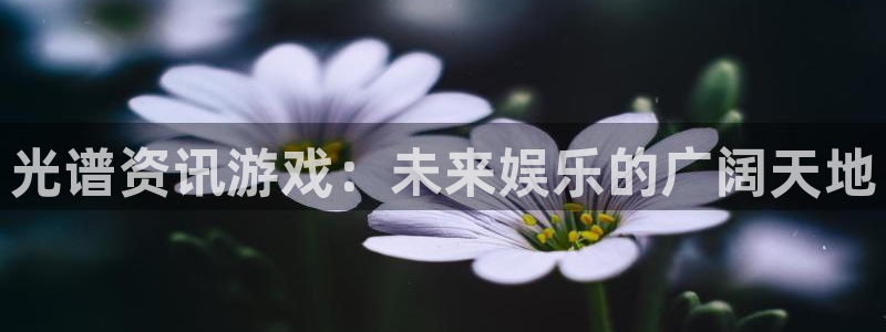 欧博娱乐官方平台：光谱资讯游戏：未来娱乐的广阔天地